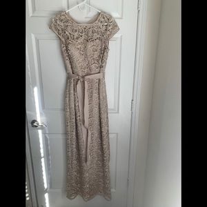 Adrianna papell lace long dress